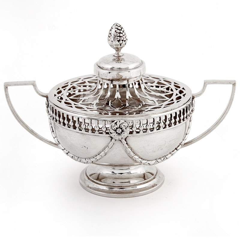 William Comyns Edwardian Silver Potpourri Bowl