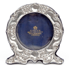 Art Nouveau Style Goldsmiths and Silversmiths Circular Silver Frame