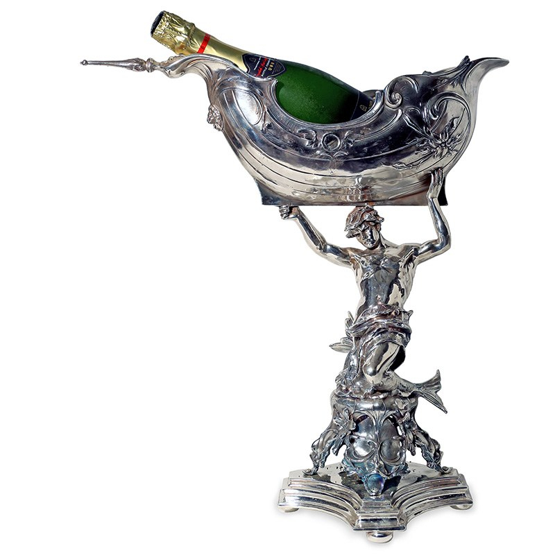 Victorian Silver Plated Centrepiece Copy of Neptune the God of the Sea