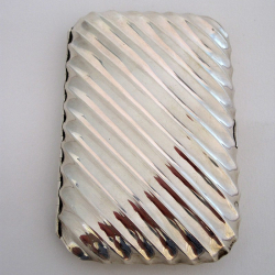 Silver Victorian Cigar Case with Spiral Form Body (1889)