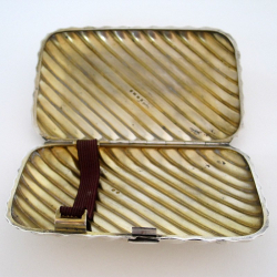 Silver Victorian Cigar Case with Spiral Form Body