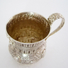 Georgian Silver Christening Mug with a Waisted and Globular Form