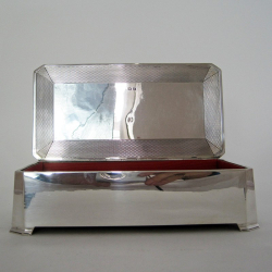 Art Deco Style Mappin & Webb Silver Table Cigar or Trinket Box