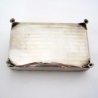 Antique Dutch Silver Jewellery Box Engraved with Farm Scenes