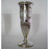 Pair of Elegant James Dixon & Son Silver Urn Shaped Vases
