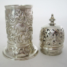 Decorative Victorian Lighthouse Shaped Silver Sugar Caster