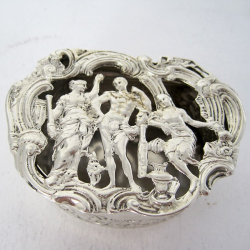 Edwardian William Comyns Silver Jewellery or Pot Pourri Box