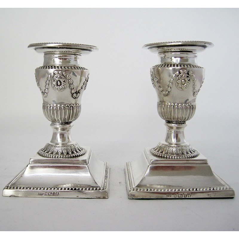 Pair of Victorian 11.4cm (4.5") Silver Candlesticks