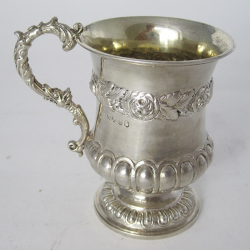 Good Quality Georgian Campana Shaped Christening Mug (1823)