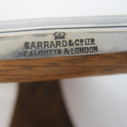 Garrard & Co Silver Photo Frame with Plain Reeded Border and Pitch Shaped Top