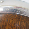 John Grinsell & Son Oak and Silver Plate Barrel