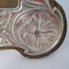 Beautiful Art Nouveau Style Shaped Rectangular Silver Photo Frame