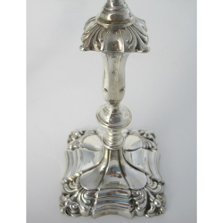 Pair of Goldsmiths & Silversmith George III Style Silver Candlesticks