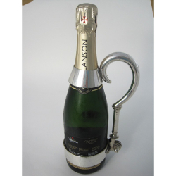 Unusual Late Victorian Silver Plated Champagne Bottle Holder (c.1900)