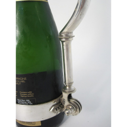 Unusual Late Victorian Silver Plated Champagne Bottle Holder
