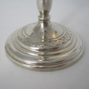 Victorian Silver Wine Goblet with Baluster Shaped Stem