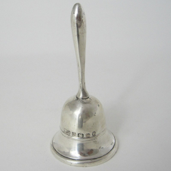 Georgian Style Cast Silver Table Bell