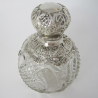 Decorative Late Victorian Silver Mounted Perfume Bottle