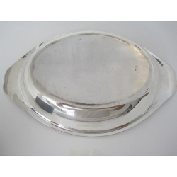 Oval Asprey & Co Silver Bread Dish