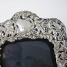 Ornate Victorian Chester Silver Photo Frame