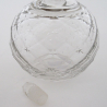 Small Silver and Cut Glass Edwardian Perfume Bottle