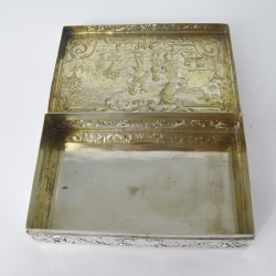 Charming Late Victorian Dutch Silver Trinket or Jewellery Box