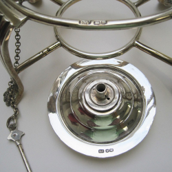 Good Quality Queen Ann Style Silver Kettle on Stand