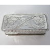Victorian Chester Silver Box Decorated with Cherubs