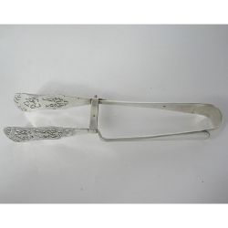Pair of Quality William Hutton & Son Victorian Silver Asparagus Servers