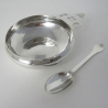 Good Quality Boxed Silver Porringer and Spoon Christening Set
