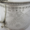 Hamilton & Inches Antique Victorian Silver Drum Mustard Pot
