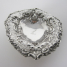 Late Victorian Silver Heart Shape Dish (1887)