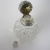 Decorative Victorian John Grinsell & Son Silver and Cut Glass Perfume Bottle