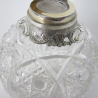 Decorative Victorian John Grinsell & Son Silver and Cut Glass Perfume Bottle