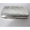 Victorian Silver Pocket Cigar Case in a Rectangular Curved Form