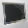 Rectangular Edwardian Silver Photo Frame with Black Leather Back