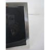Rectangular Edwardian Silver Photo Frame with Black Leather Back