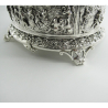 Large Fine Quality French Oval Electrotyped Silver Plated Jewellery or Trinket Box