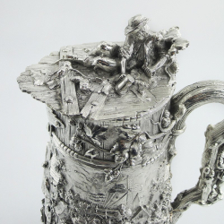 Fine Quality Victorian Electrotype Silver Plated Stein Beer Jug