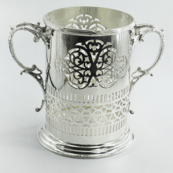 Hawksworth Eyre Antique Silver Plated Soda or Wine Bottle Stand (c.1895)
