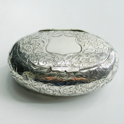 Late Victorian Oval Silver...