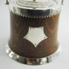 Unusual Bell Shaped Late Victorian Daniel and Arter Silver Plate Biscuit Barrel or Box