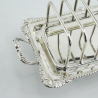 Good Quality Victorian Silver Plated Six Division Rectangular Toast Rack