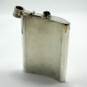Good Quality Silver Plated Engine Turned Hip Flask