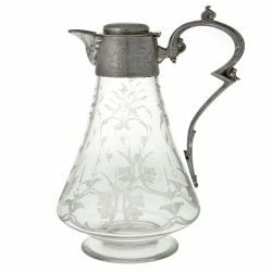 Antique Engraved Glass and...