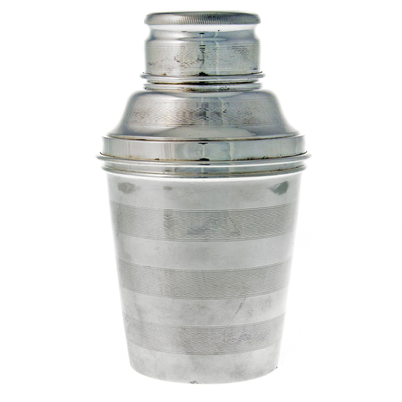Large Three Part Silver Plate Cocktail Shaker