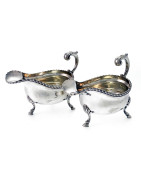 Antique Silver, Sterling Silver and Silver Plate Gravy and Sauce Boats