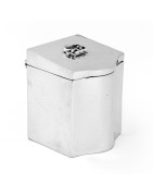 Antique Silver, Sterling Silver and Silver Plate Tea Caddies