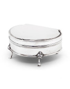 Antique Silver, Sterling Silver and Silver Plate Jewellery Boxes