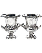 Antique Silver and Silver Plate Champagne Buckets and Wine Coolers